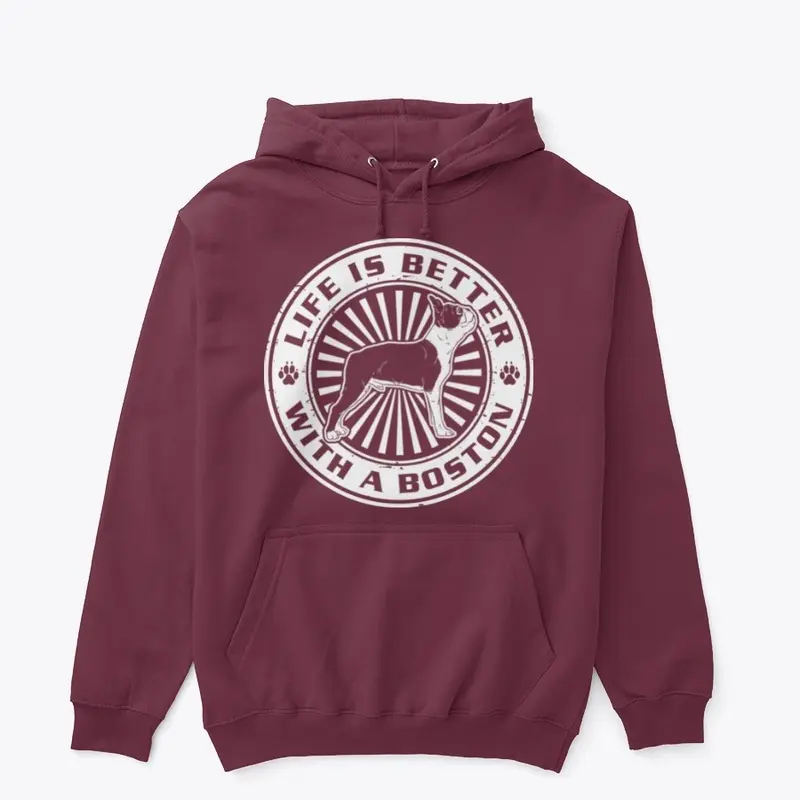 Boston Hoodie - Life Is Better